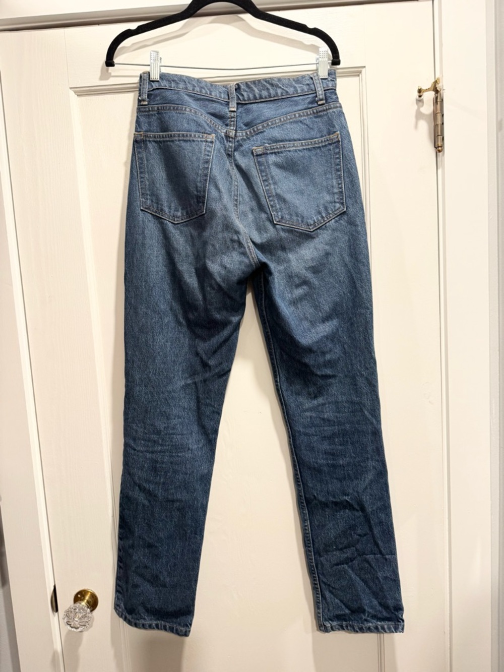Reformation High Rise Straight Leg Stovepipe Jean 27 Classic Clean Girl Designer - Picture 5 of 9